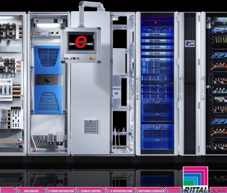 RITTAL WALL HINGE SYSTEM120 HORIZ. OUTLET