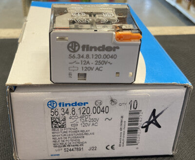 FINDER RELEVADOR DE POTENCIA 2P2T 16A 125VDC