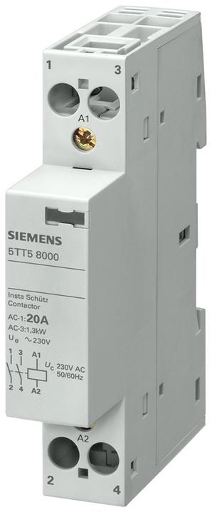 SIEMENS INSTA CONTACTOR 2NO 230VAC 400V 20A CONTROL 24 VAC