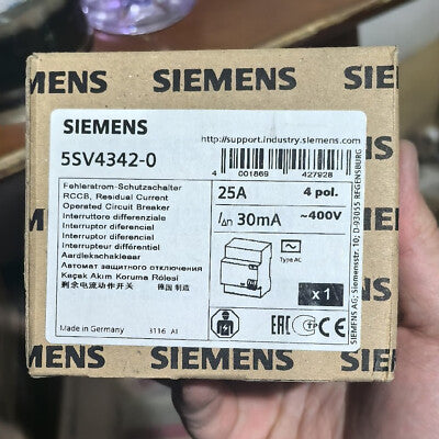 SIEMENS INTERRUPTOR DIFERENCIAL 2P 16A 30MA 24-125V