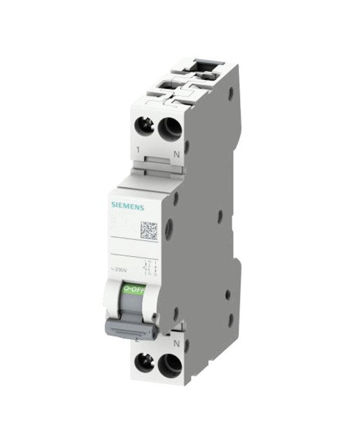 SIEMENS INTERRUPTOR 1P+N 25A 230VAC RES 30mA C TIPO A
