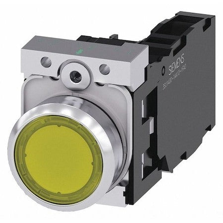 SIEMENS BOTON ILUMINADO AMBAR 24VUC LED EXTENDIDO