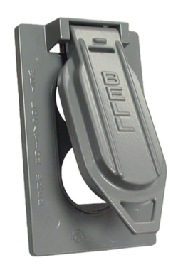 HUBBELL TAPA APA VERTICAL P/1 DUPLEX MONTAJE A CAJA