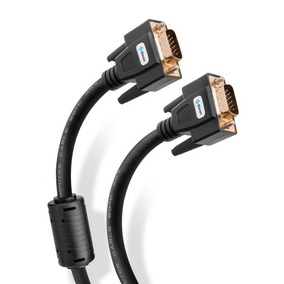 STEREN CABLE ELITE VGA 7.5M CON CONECTORES DORADOS