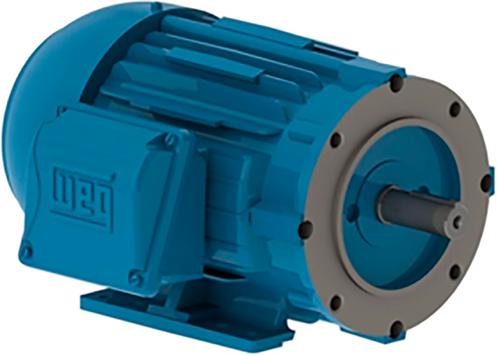 WEG MOTOR NEMA 3F ARMAZON 56L BRIDA C 0.5HP 4P 208-230/460V 60HZ.