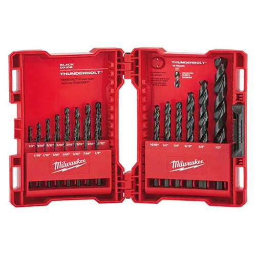MILWAUKEE DRILL BIT SET THUNDERBOLT BLACK OXIDE 21PC