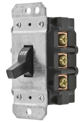 HUBBELL ARRANCADOR MANUAL 3P 40AMP 600V