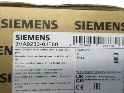SIEMENS BORNE PARA CONDUCTOR REDONDO 2 CABLES