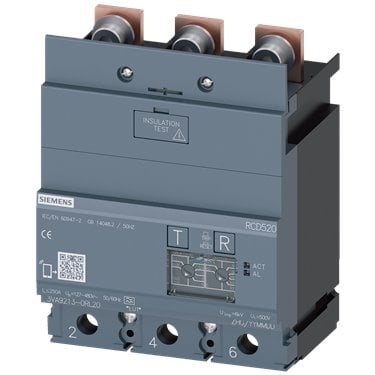 SIEMENS APARATO DE PROTECCION DE CORRIENTE RCD520 0..3000MS