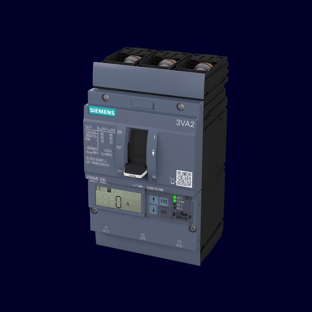 SIEMENS INTERRUPTOR 3VA5 UL TAM 125 CLASE 35kA 63-80A
