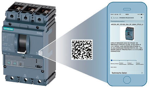 SIEMENS INTERRUPTOR AUTOMATICO 63A  Icu110kA 3P Ir_25-63A