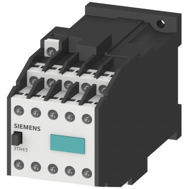 SIEMENS CONTACTOR AUXILIAR 82E DIN EN 50011 8 NA + 2 NC BORNES DE TORNILLO MANDO POR DC DC 24V