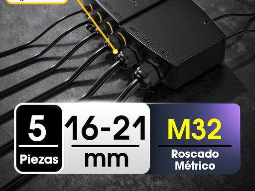 SIEMENS CONECTOR M12 4P PARA ENTRADA DE CABLES M20/M25 P/CAJA PLA