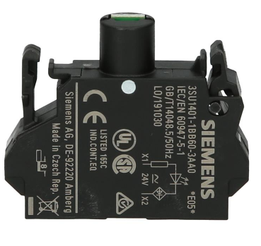 SIEMENS ELEMENTO LED BLANCO 24V AC/DC TORNILLO P/FRONTAL
