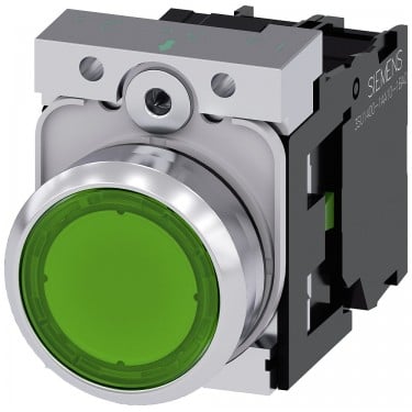 SIEMENS BOTON VERDE 1NA -COMP METAL