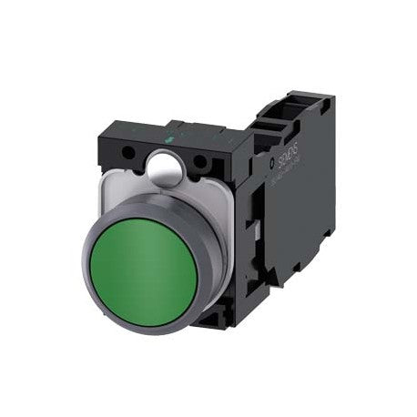 SIEMENS BOTON VERDE 1NA C/ANILLO -COMP PLAST