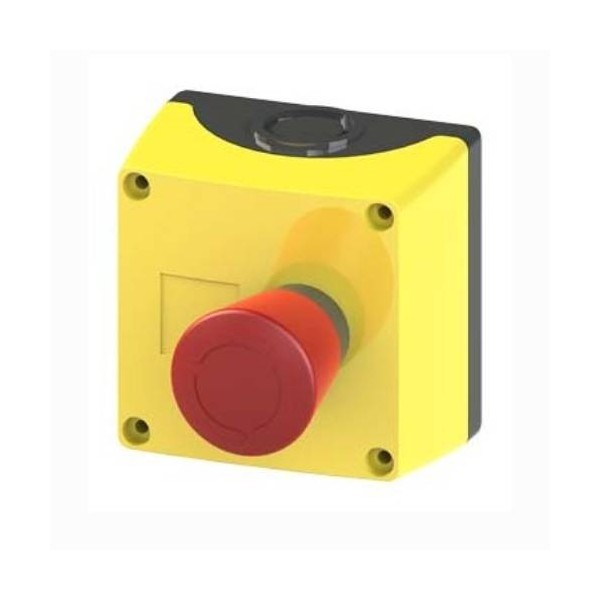 SIEMENS 3SB3 BOTONERA AMARILLA 1 MANDO FIJACION EN BASE