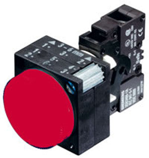 SIEMENS 3SB3 BOTON PULS. ILUM. ROJO C-LED 24V AC-DC 1NC