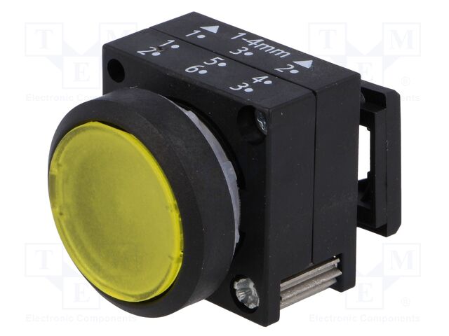 SIEMENS 3SB3 BOTONERA CABEZA BOTON PULS ILUM AMARILLO
