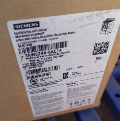 SIEMENS ARRANCADOR SUAVE 200-480V 250A AC 110-250V