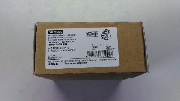 SIEMENS INTERRUPTOR AUTOMATICO S00 3.2A