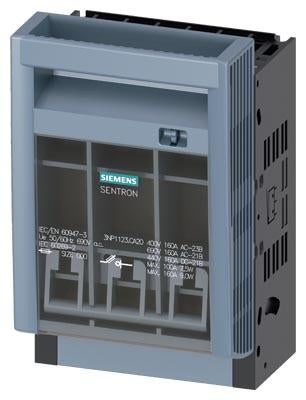 SIEMENS SECCIONADOR PORTAFUSIBLES 3P NH000 160A P/SISTEMA DE BARR