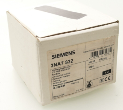SIEMENS CARTUCHO DE FUSIBLES NH NH00 125A