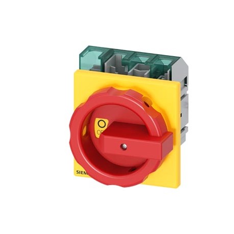 SIEMENS SECCIONADOR 3LD5 4P 30A 480VAC C/FIJ FRONTAL ACC ROJO AMA