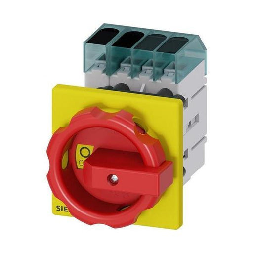 SIEMENS INTERRUPTOR SECCIONADOR 3LD3 63A 3P ROJO/AMARILLO 66X66MM