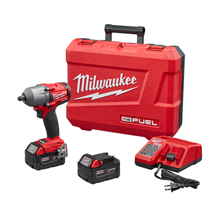 MILWAUKEE LLAVE DE IMPACTO MEDIO 1/2 C/PASADOR DE RETENCION M18 FUEL - KIT