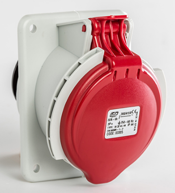 IDE CLAVIJA EMPOTRAR INCLINADA 63A 3P+T 230V 9H AZUL IP66-67