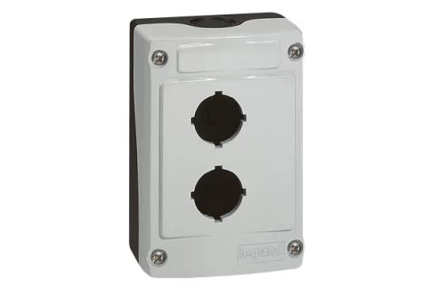 LEGRAND CAJA PLASTICA FRENTE GRIS PARA EQUIPAR 4 BARRENOS