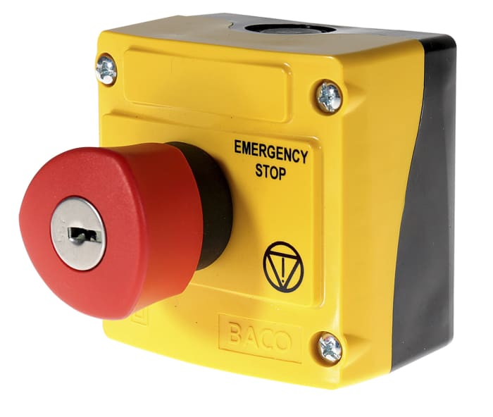 LEGRAND BOTON PARO DE EMERGENCIA ROJO NO ILUMINADO 40MM IP66