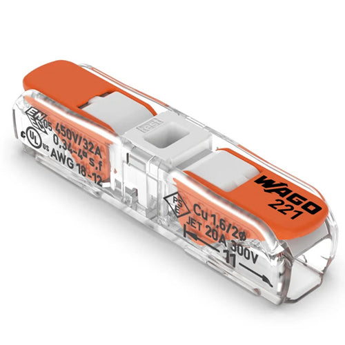 WAGO SPLICING CONNECTOR 2-POS