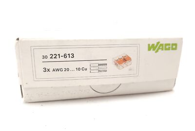 WAGO PLUGGABLE TERMINAL BLOCK 3 POSITIONS