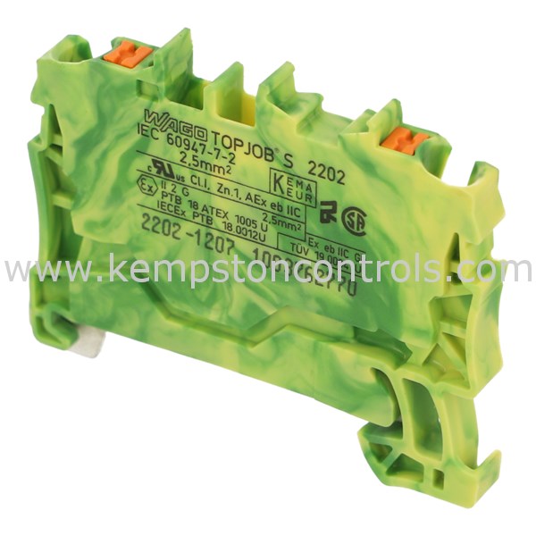 WAGO TOPJOB 2-CONDUCTOR GROUND TERMINAL BLOCK