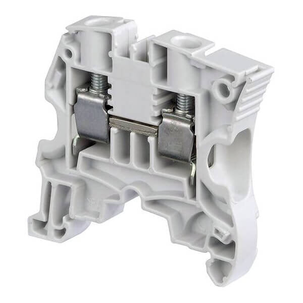 ABB ZS10 CLEMA DE PASO 6MM #6 AWG/10MM2 GRIS 57A/1000V TORNILLO SNK USAR TAPA ES4