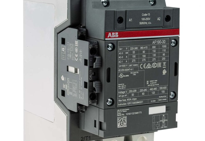 ABB CONTACTOR AF190-30-11-13 100-250V
