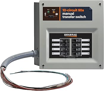 GENERAC UNIDAD DE TRANSFERENCIA MANUAL 50A PRECABLEADA