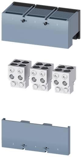 SIEMENS ZAPATA P/INTERRUPTOR 3VA55/65/66 4x4/0-600KCM JGO 3PZA