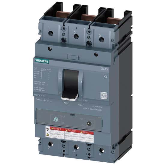 SIEMENS INT TERMOMAG 3VA 350A 3P 35KA 480VAC S/ZAPATAS