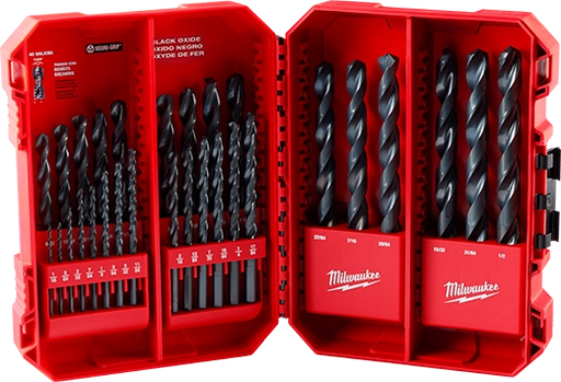 MILWAUKEE JUEGO BROCAS THUNDERBOLT OXIDO NEGRO 29PCs