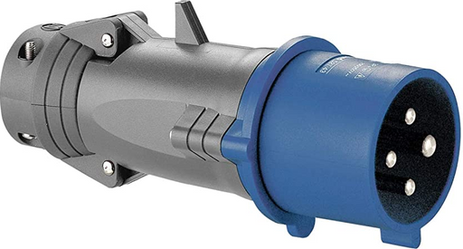 LEGRAND TOMA AEREA 2P+T 63A 200/250V 6H AZUL IP66/67 HYPRA