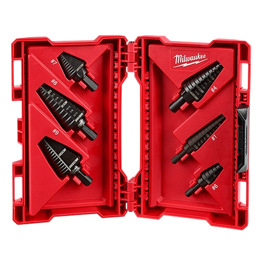 MILWAUKEE KIT DE BROCAS ESCALONADAS (#1 #4 #6 #7 #8 #9) 6 pzas