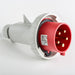 IDE CLAVIJA AEREA 3P+N+T 6H 125A 440V IP67 ROJO