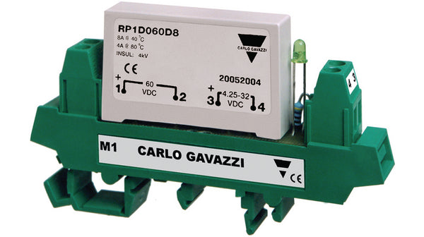 CARLO GAVAZZI REL EDO SOLIDO P/RIEL 1F 8A 60VDC CTRL 4.25-32VDC