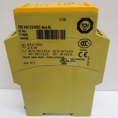 PILZ PZE X4V 2/24VDC SAFETY RELAY 774582