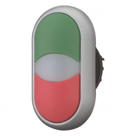 MOELLER PULSADOR DOBLE VERDE/ROJO LENTE BLANCO
