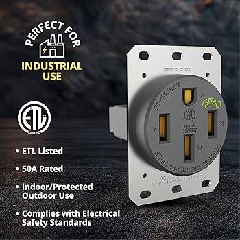 LEVITON PLACA ACERO PARA RECEPTACULO 50A