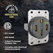 LEVITON PLACA ACERO PARA RECEPTACULO 50A
